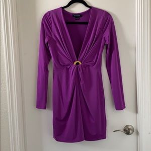 Marciano long sleeve purple dress size Small